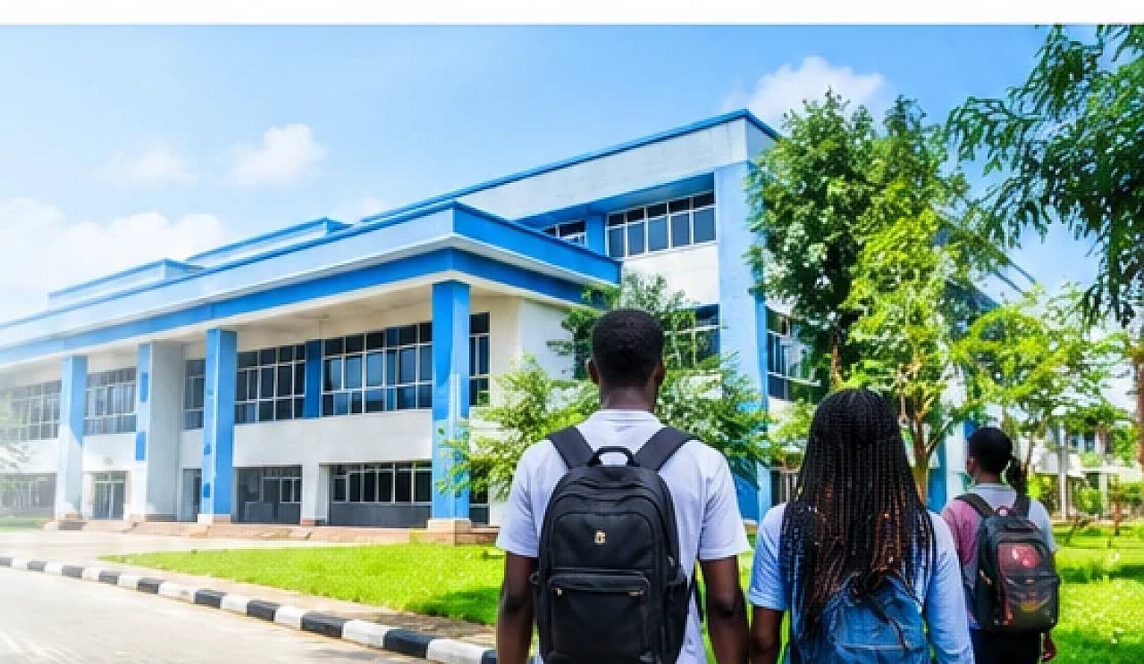 Students walking towards a University of Cross River State building